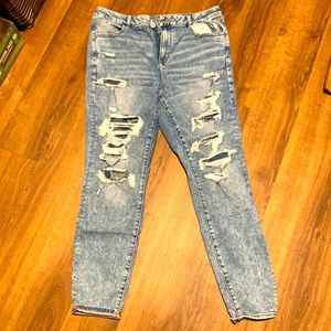 AEO Distressed Jeggings
